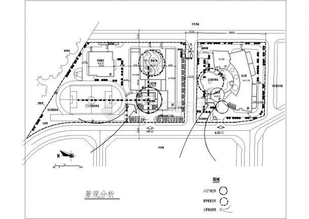 某三层框架结构幼儿园建筑设计方案图-图二