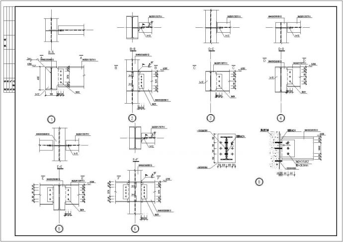 某三层框架办公室CAD完整结构施工图_图1