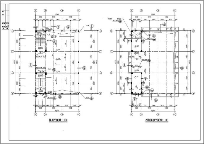 某乡镇固戍村私宅建筑设计施工方案CAD图_图1