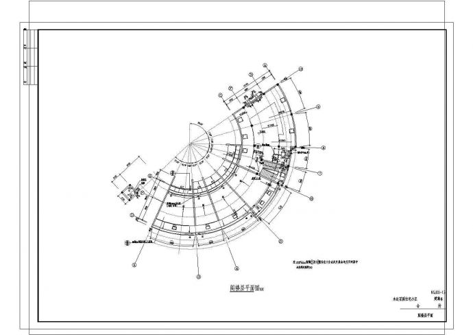 某住宅小区三层会所建筑设计施工图，含建筑设计说明_图1