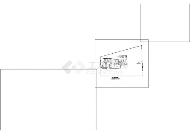 某市中心公立小学建筑单体设计施工方案CAD图-图二