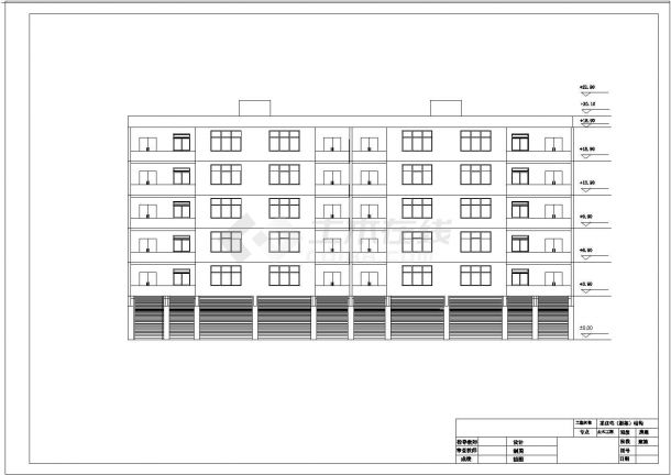 【6层】6000平米框架结构办公楼毕业设计（含计算书，建筑、结构图）.dwg-图一