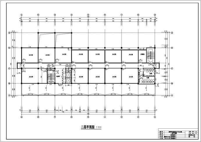 【6层】6032.76平米（局部7层）环保科技生产办公楼（含建筑、结构、计算书）.dwg_图1