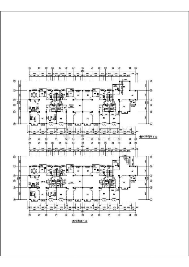 【苏州】农村某社区联建房全套建筑施工设计cad图-图二