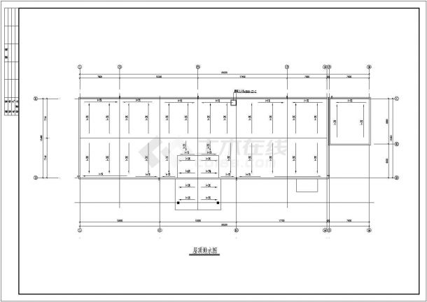 药浴中心设计_二层药浴中心建筑施工CAD图-图一