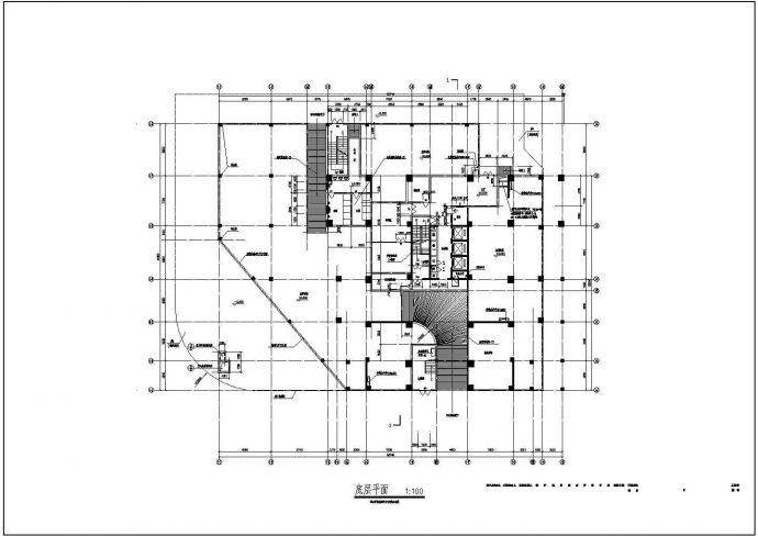 【南京】某高层住宅楼全套建筑施工平面图(含屋面平面图)_图1