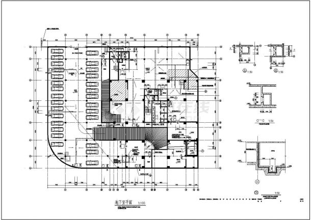 【南京】某高层住宅楼全套建筑施工平面图(含屋面平面图)-图二