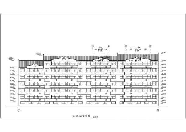 【苏州】某高档小区7层住宅楼全套建施设计cad图纸-图二