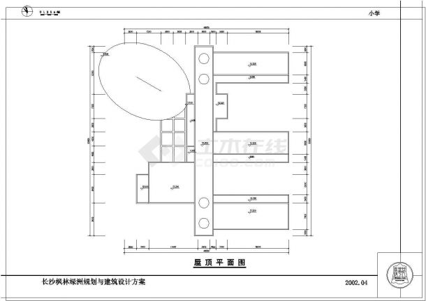 某国际小学教学楼建筑设计施工方案CAD图纸-图一