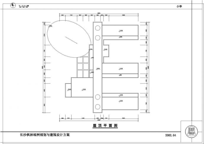 某国际小学教学楼建筑设计施工方案CAD图纸_图1
