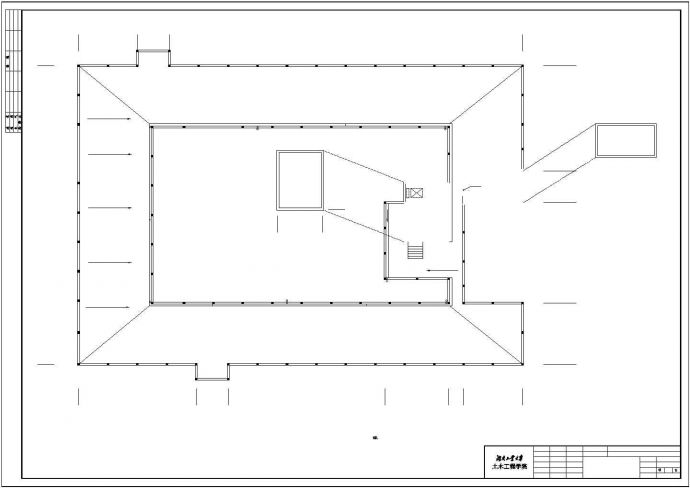 【6层】6500平米左右框架办公楼毕业设计（含结构建筑图、计算书）.dwg_图1