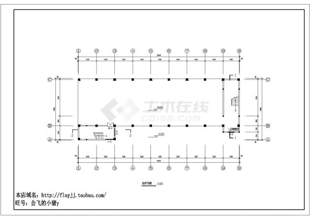 宿舍设计_五层教师宿舍楼建筑施工CAD图-图一