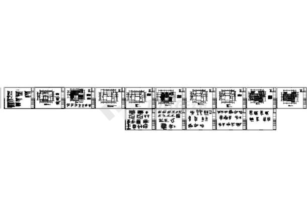 钢木结构一体多层建筑结构施工图纸-图一