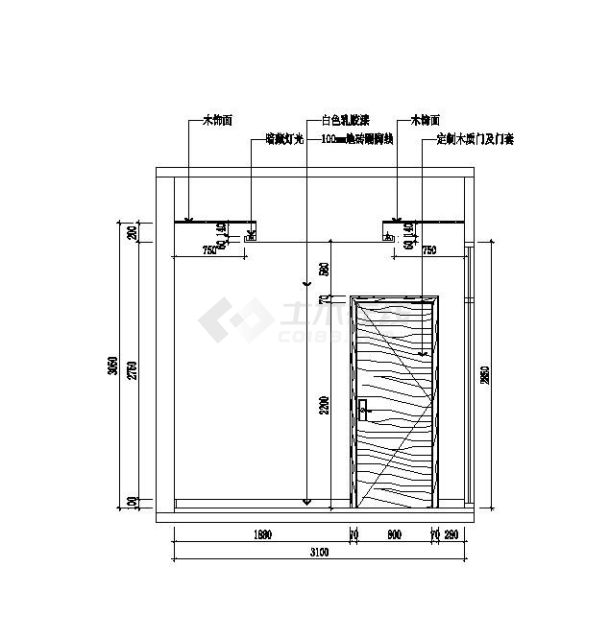 东莞市德高装饰有限公司立面施工图-图二