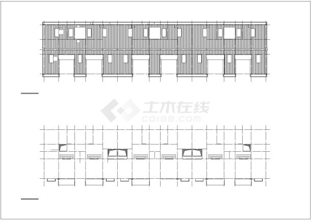 某七层框架坡屋顶住宅楼CAD全套设计施工图-图二