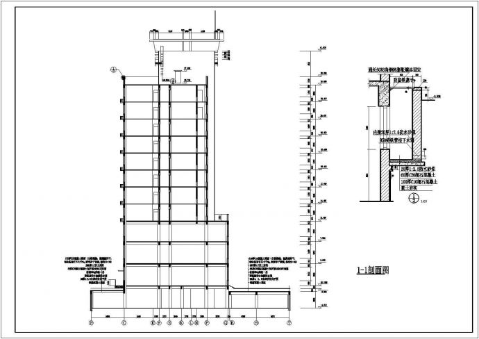 某小高层住宅CAD全套设计施工图纸_图1