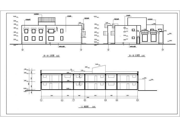 某长42.48米 宽27.18米 2层1480.43平米（1539.77平米）6班幼儿园设计cad建筑方案图【含设计说明，含2套方案设计】_图1
