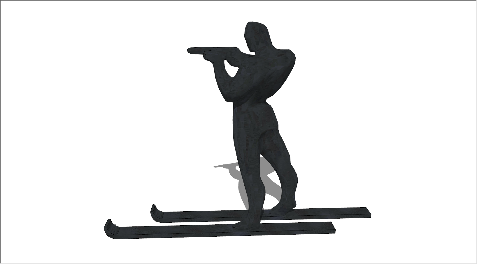 滑雪者抽象插图(滑雪、冬奥会、运动、雪地、滑雪板、运动员、雪山、体育、插图)扁平化插图_北极熊素材库