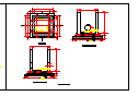 D1200管顶管（4m深）工作井接收井结构cad图纸-图二