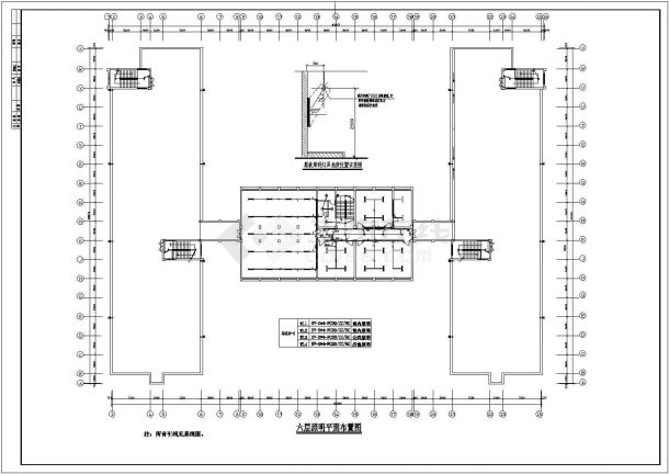 教学楼电气图_六层大型教学楼电气施工CAD图纸-图一