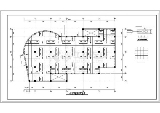 某地区五层办公楼剪力墙结构设计施工图-图二