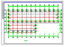 某跨度24米厂房结构设计CAD施工图纸-图二