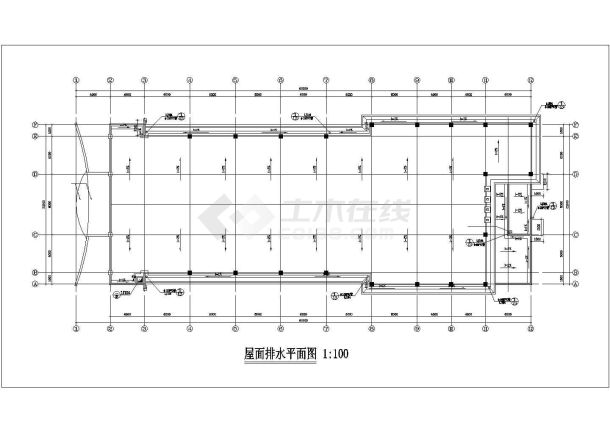 某2452平方米二层框架结构食品厂职工餐厅图纸-图一
