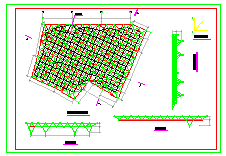 某学校活动厅网架结构设计CAD图纸_图1