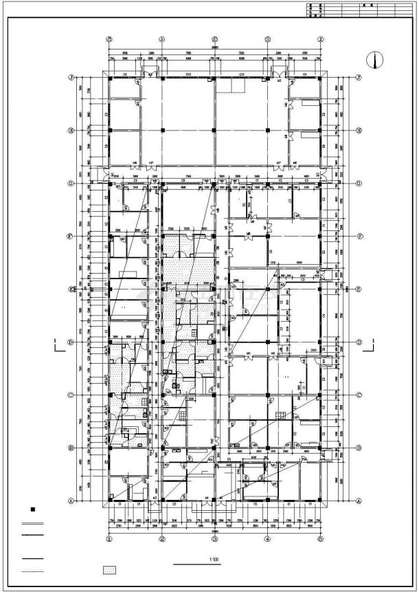某单层框架结构中药饮片车间建筑图纸-图二