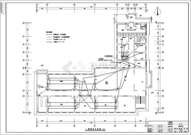 电气设计_某小学四层教学楼全套电气设计施工CAD图纸-图一