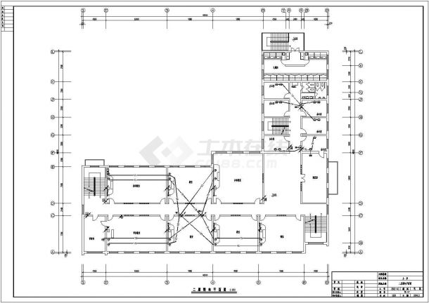 电气设计_某小学四层教学楼全套电气设计施工CAD图纸-图二