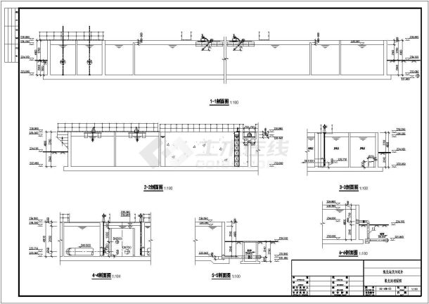 污泥井设计_某氧化沟及污泥井施工设计CAD图-图二