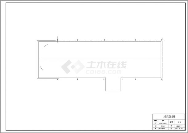 【6层】5810平米钢框架结构办公楼毕业设计（含计算书，建筑结构图）-图一