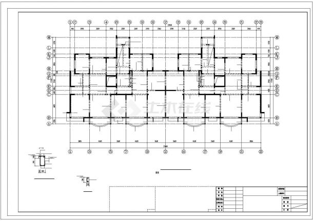 某商业高层办公楼剪力墙结构设计CAD图-图一