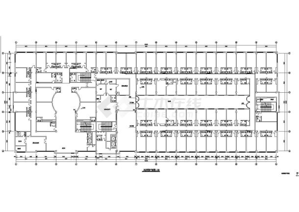 某四层框架结构商业楼消防设计cad施工图（含设计说明）-图二