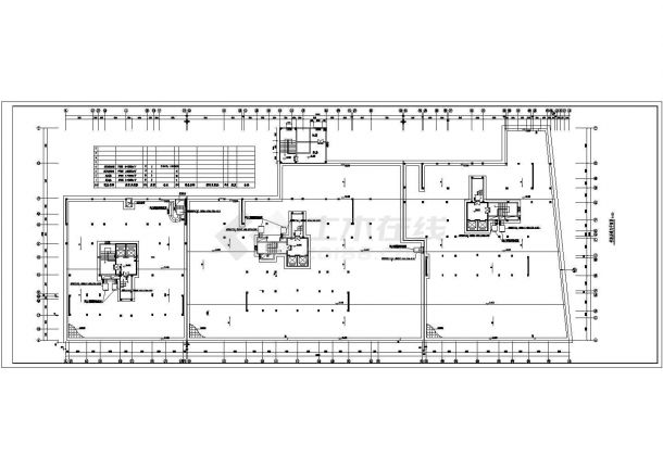 [广西]某商业广场商住楼空调通风防排烟系统设计施工图（中央集中式空调）-图一