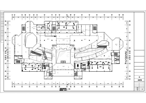 四层商业楼暖通空调及防排烟系统设计CAD图纸-图一