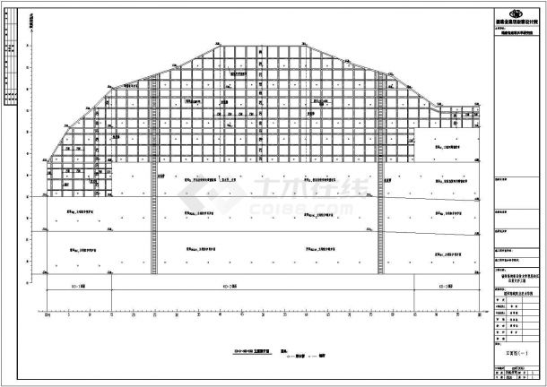 海峡职业技术学院边坡支护工程设计cad全套施工图（含设计说明）-图一