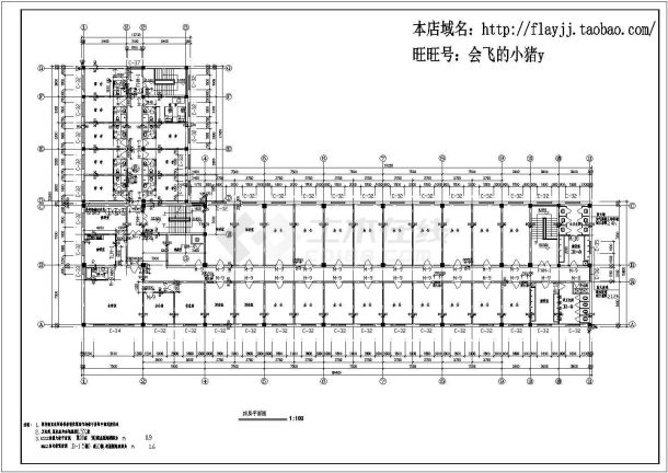 279.93平方米二层框架结构别墅设计cad图-图一