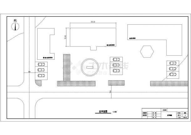【5层】4073.3平米框架办公楼毕业设计（计算书、建筑、结构图、开题报告）-图一