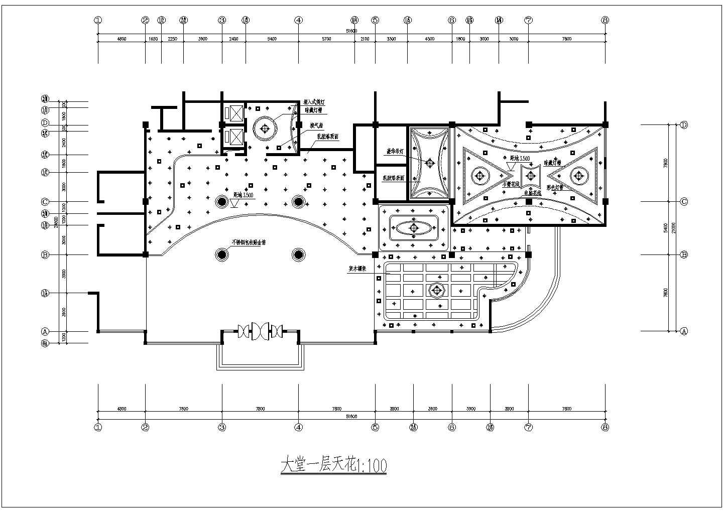餐厅设计_某两层西餐厅建筑CAD图