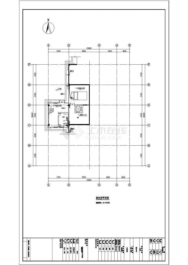 [湖南]宿舍楼及食堂建筑给排水施工图cad图纸-图一