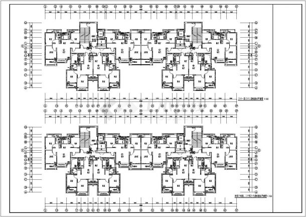 34层住宅楼给排水施工图（压力排水）cad图纸-图二
