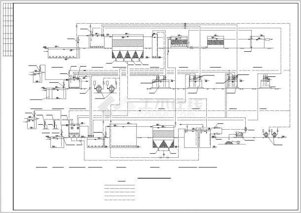 某印刷电路板厂污水水解酸化处理流程图-图一