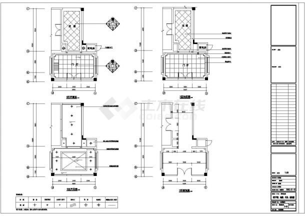 国际富豪别墅区装修CAD设计图纸-图一