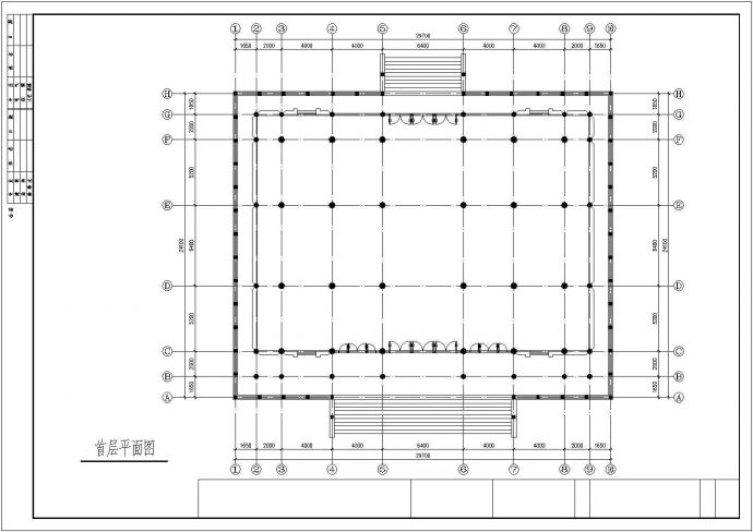 某地区大雄宝殿建筑全套详细设计施工方案CAD图纸_图1