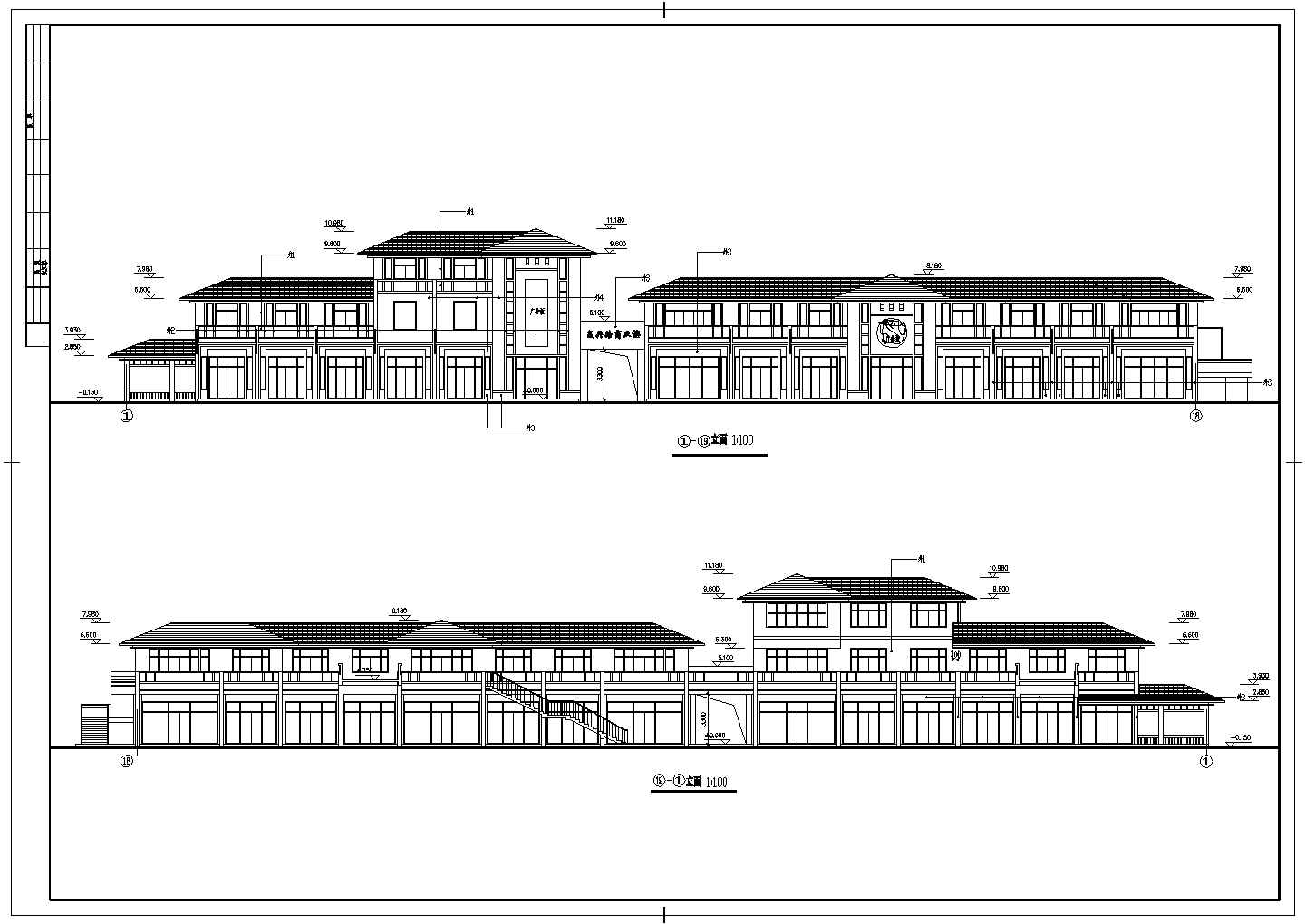 某商业街建筑CAD平面布置参考图