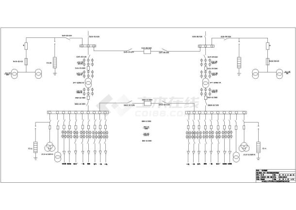 某35kv变电站一次设计CAD系统图-图一