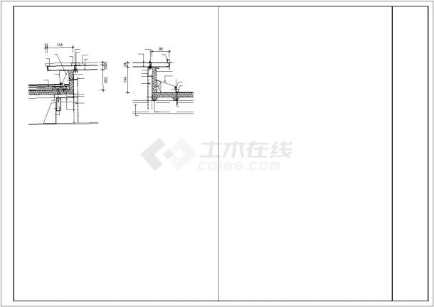 郑州市某工厂厂房大型推拉门和窗户全套设计CAD图纸-图一
