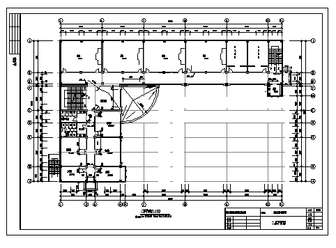 土木工程毕业设计_4000平米某4层小学教学楼建施cad图(含计算书，毕业设计)-图二